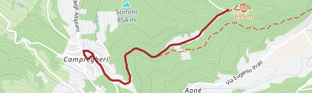 Route map: Walk - Torre dei Sicconi